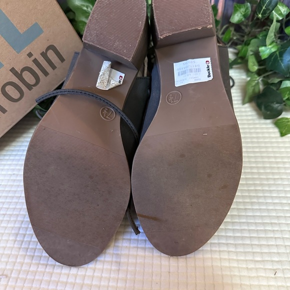 Faryl Laced up Heels with Zipper Size 7.5 Black - Picture 3 of 6